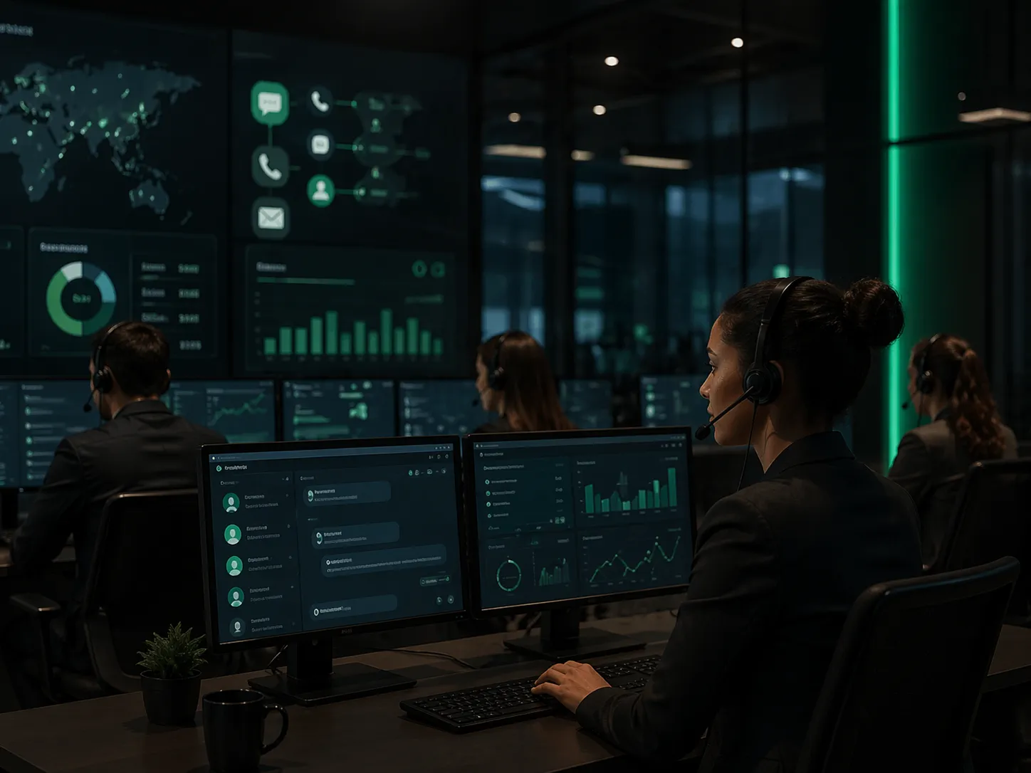 Operação omnichannel institucional com múltiplos canais e governança robusta